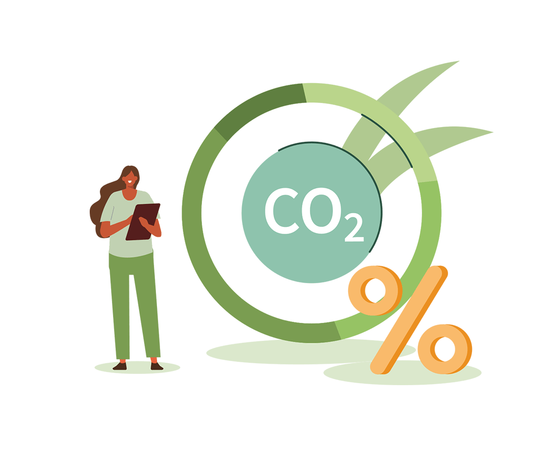 Illustration zur CO2 Bilanz